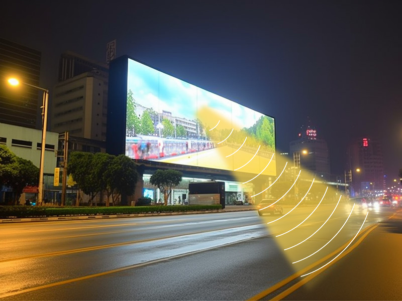 戶外廣告結合定向發(fā)聲設備